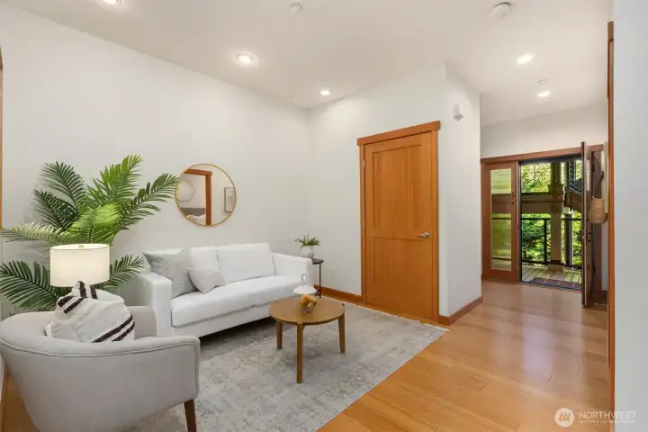 Two panel doors, bamboo floors and vertical grain fir trim! Two panel doors, bamboo floors and vertical grain fir trim!