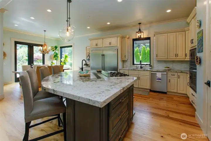 Open concept Chefs kitchen. Open concept Chefs kitchen.