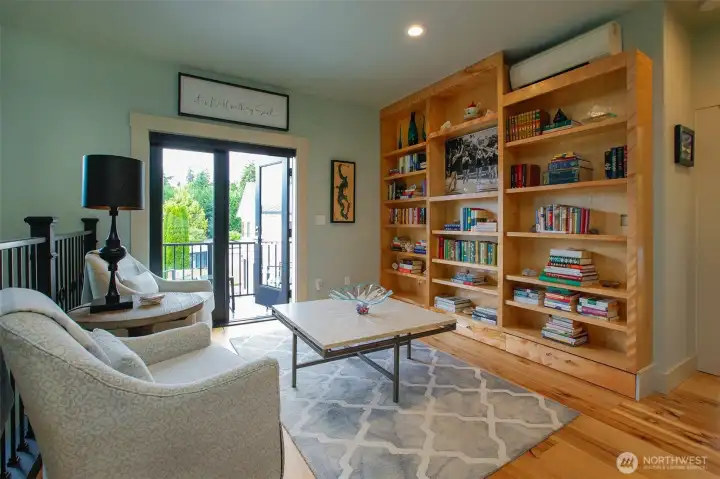 Upstairs library or bonus room Upstairs library or bonus room
