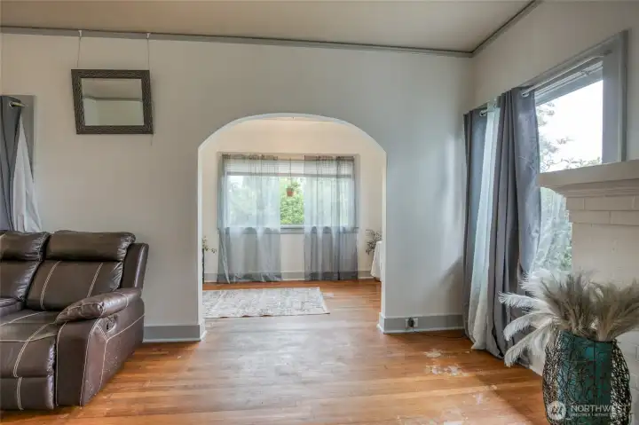 Original hardwoods throughout most of the home. Original hardwoods throughout most of the home.