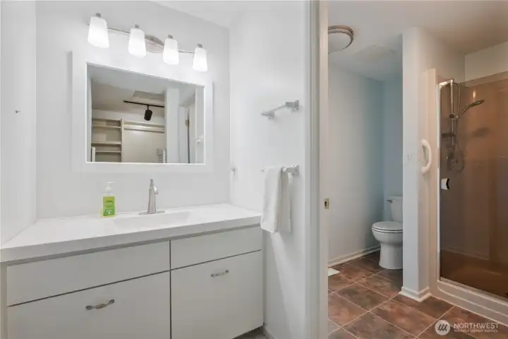 Primary bathroom Primary bathroom