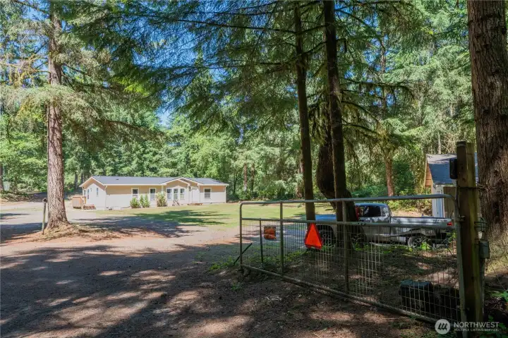 Gated entrance on entry