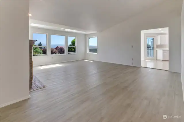 Spacious Living Room with View!