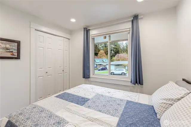 One of four upstairs bedrooms.