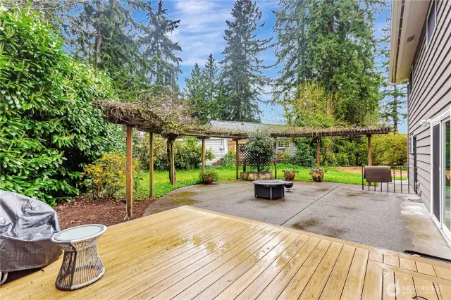 Outdoor living spaces and room to entertain.