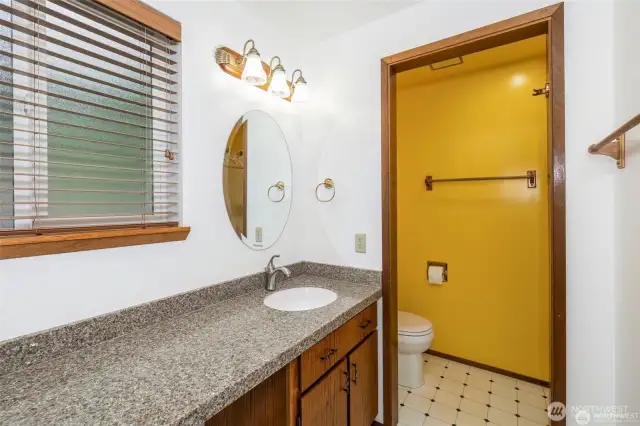 Main floor bath with a shower
