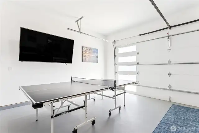 Tv in the garage