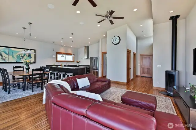 Desirable open floor plan.