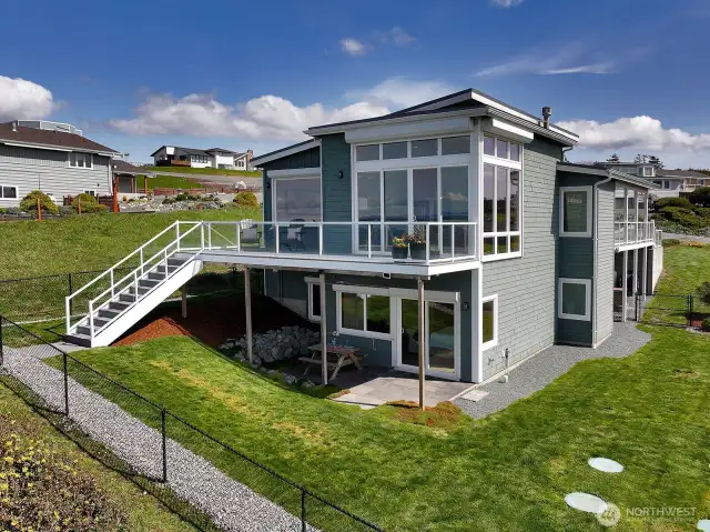 Fully fenced. Easy access from deck to the yard.