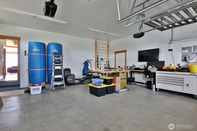 Spacious Two-car garage.