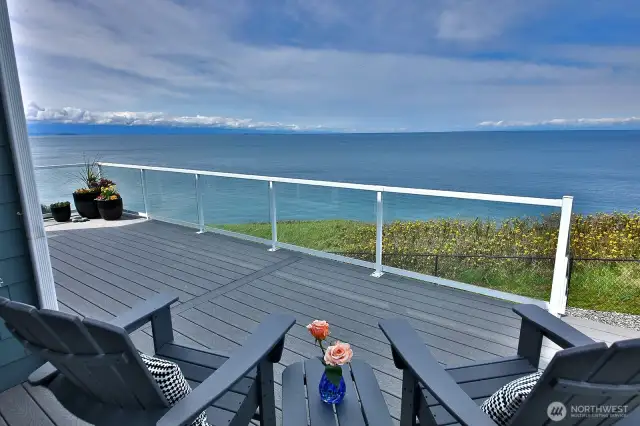 Front row seating. Listen to the waves gently rolling in.