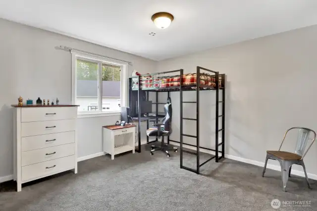 Bedroom #2 is large and has access to a spacious bathroom