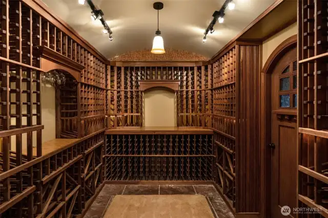 Hidden wine cellar also has access to backyard