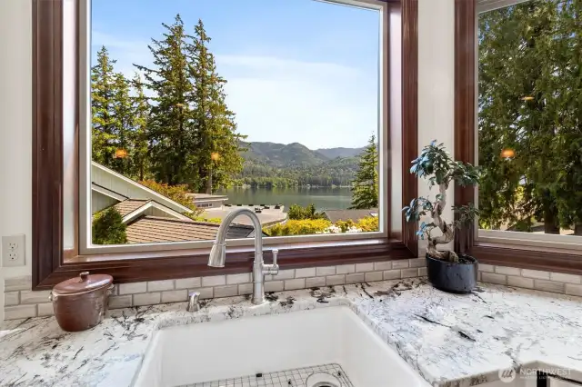 Lake View from Kitchen Sink