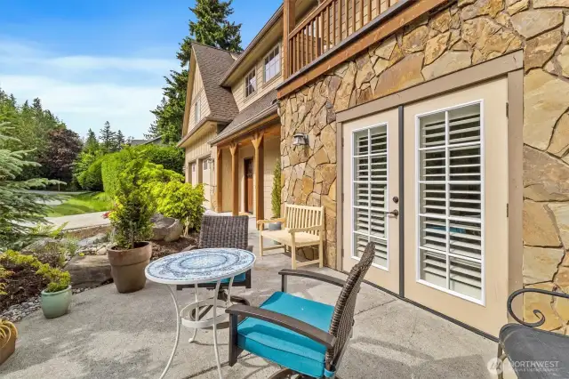 Enjoy Afternoon Sun on Patio