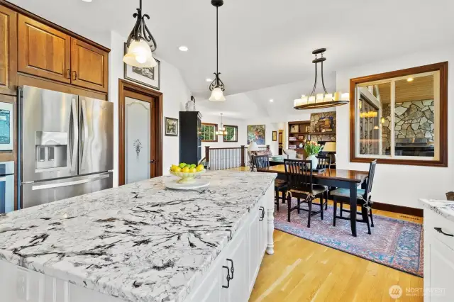 Large Granite Kitchen Island