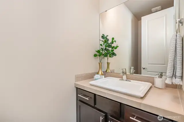Downstairs half bath
