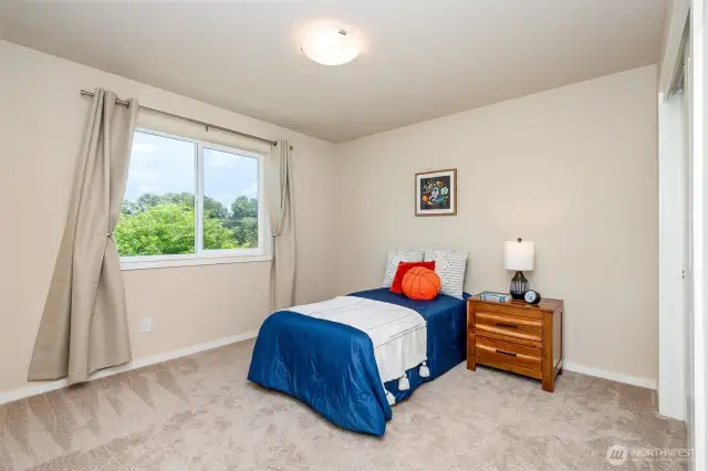Spacious upstairs bedrooms