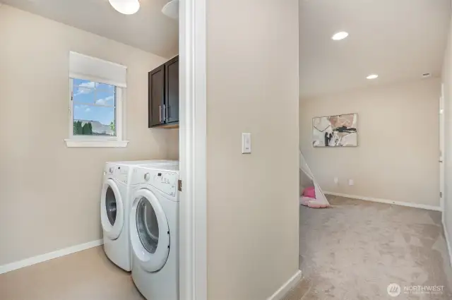 Laundry room conveniently in second floor