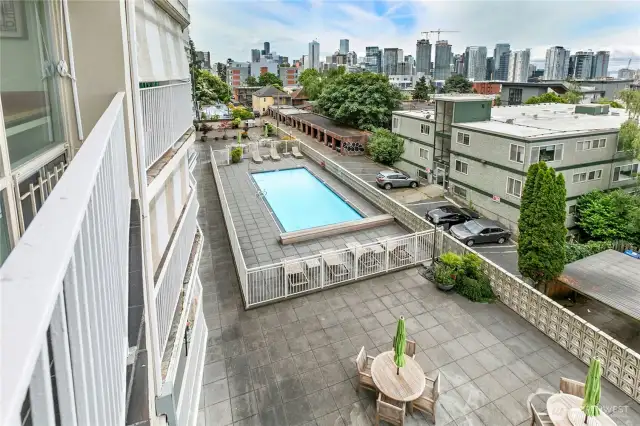Community Pool and Entertainment area.
