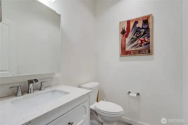 Powder room on the main floor
