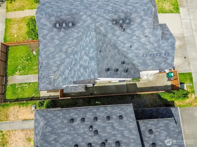 Drone photo showing fully fenced property