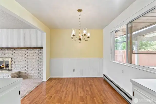 Dining room off kitchen