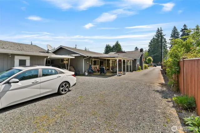 Huge driveway