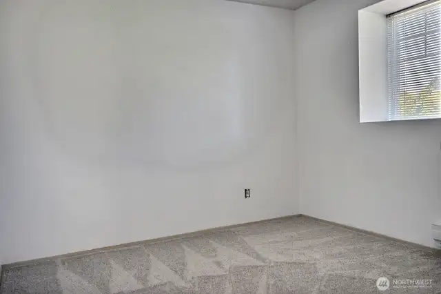 Third bedroom is bright and sunny. Slider door clset 72" wide.