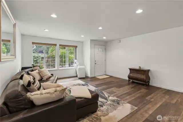 Front living room, one of two living room spaces.