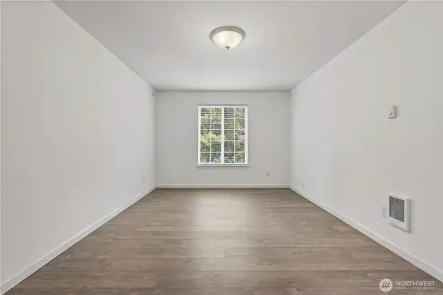 Two of three bedrooms, including primary.