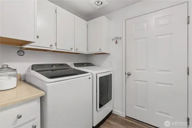 Utility room which walks into the garage.