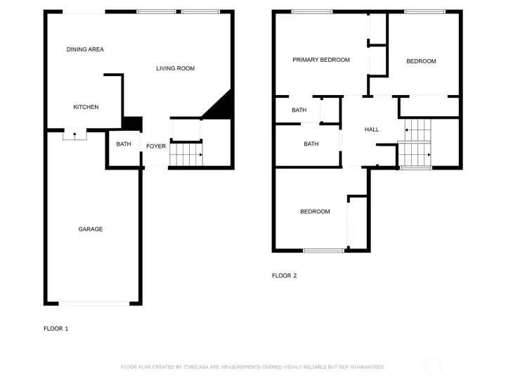 unit 2 floor plan including garage
