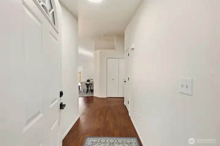 Open the front door to be welcomed in to the open concept living