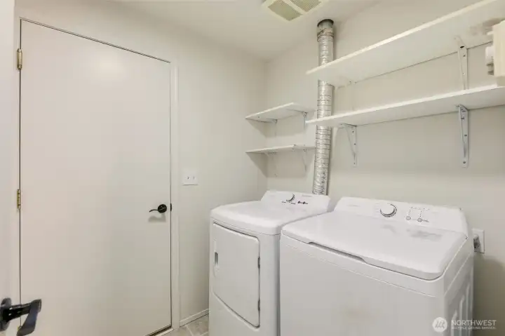 Laundry connects to garage