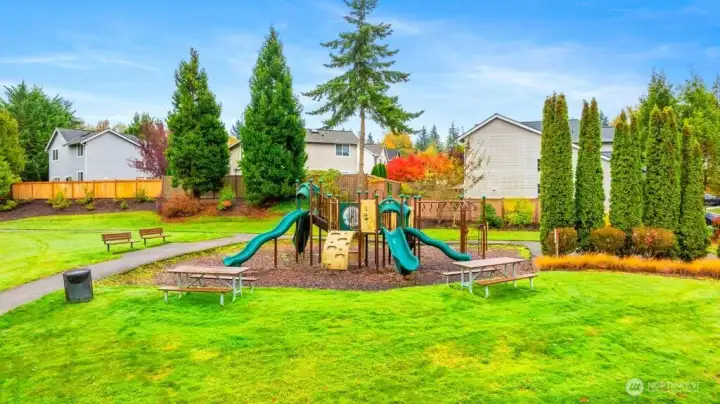 Community playground, or walk to nearby parks!