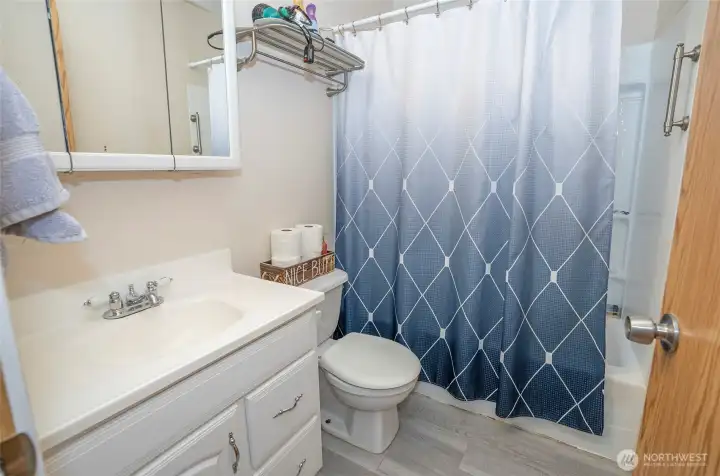 Full Guest Bathroom on the Lower Level.