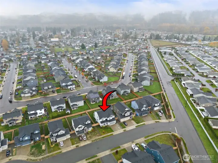 This is a lovely neighborhood at the foothills in Orting.