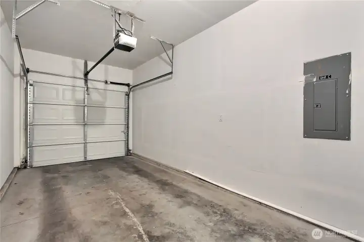 1-car attached garage with access to interior of unit.