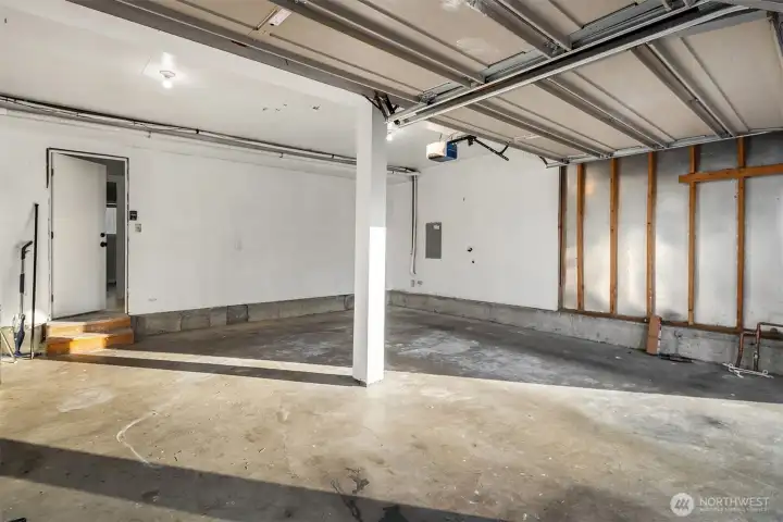 Two car garage.