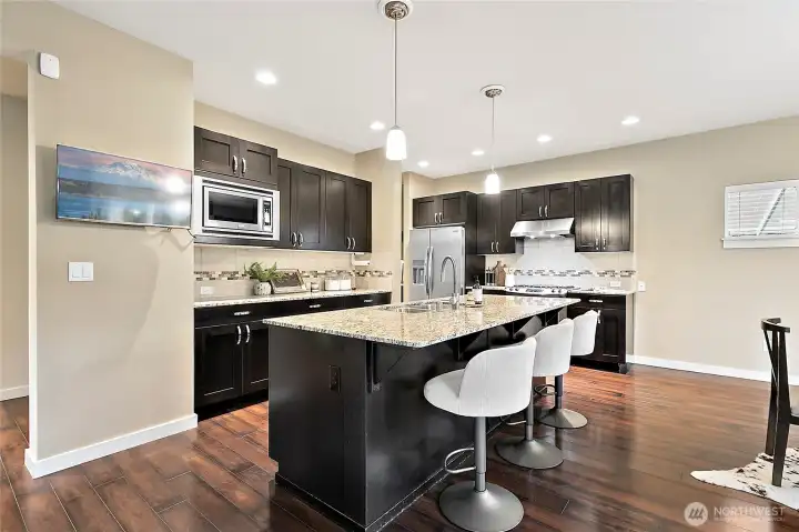 Stunning kitchen designed for both cooking and entertaining.