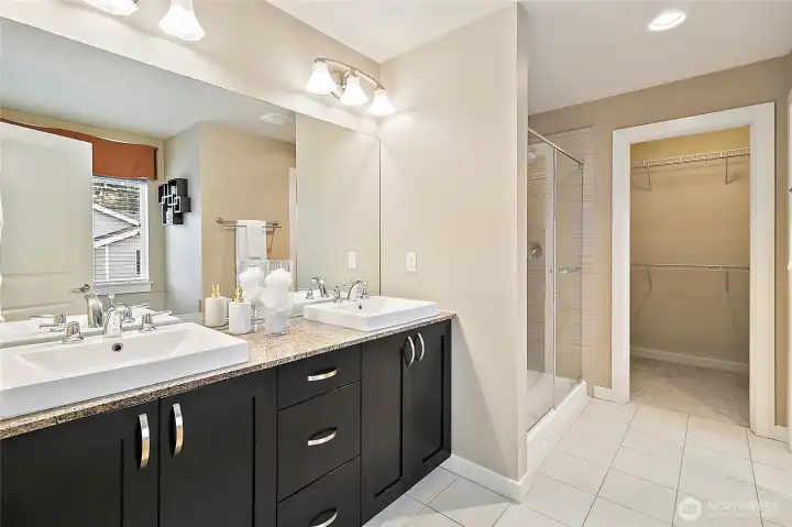 Elegant ensuite designed for relaxation.