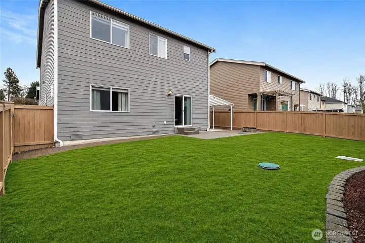 Yard has been reseeded.