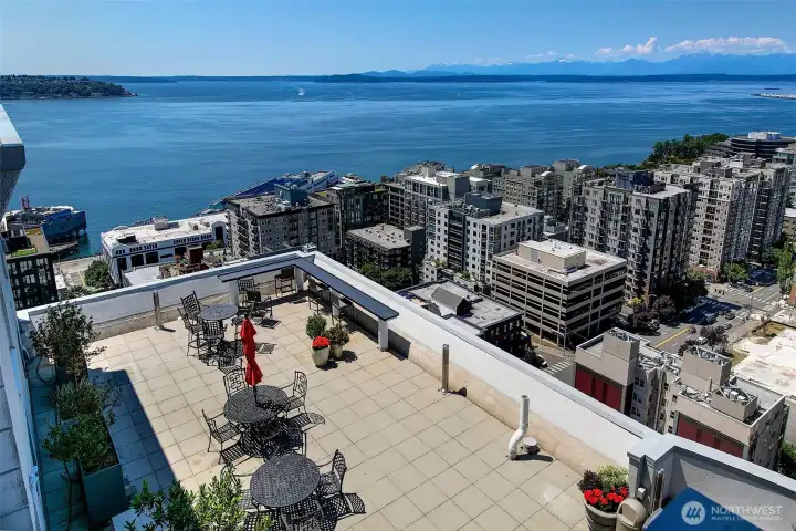 Roof top decks here; several of them!