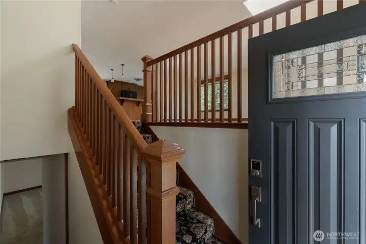 Split-level entry provides convenient access to main living upstairs and additional space below