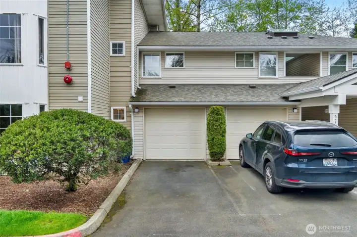 Attached garage it a great feature.