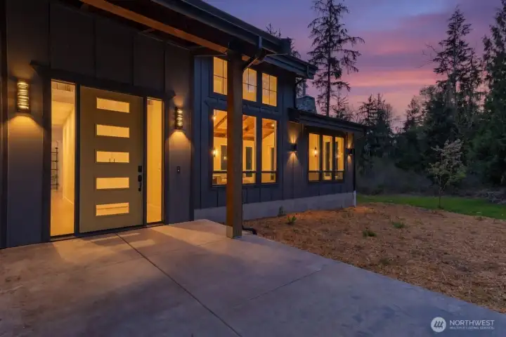 The grand entry from outside.