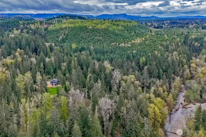 20 secluded acres with South Prairie Creak frontage