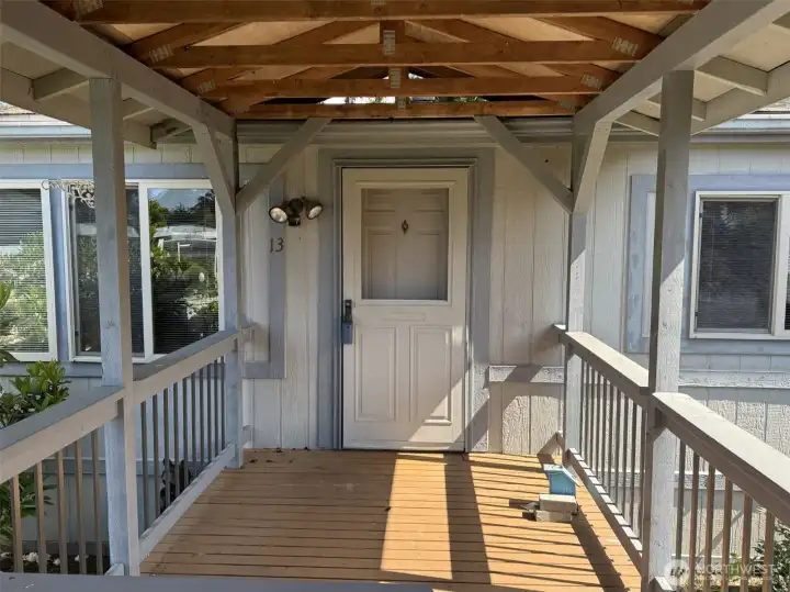Large covered front porch Large covered front porch