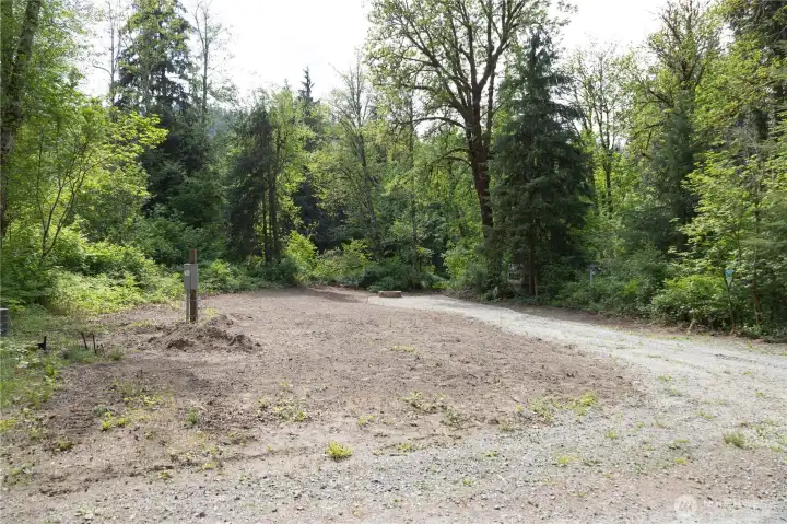 Recreational Lot #69 freshly cleared + driveway for parking RV or motorhome